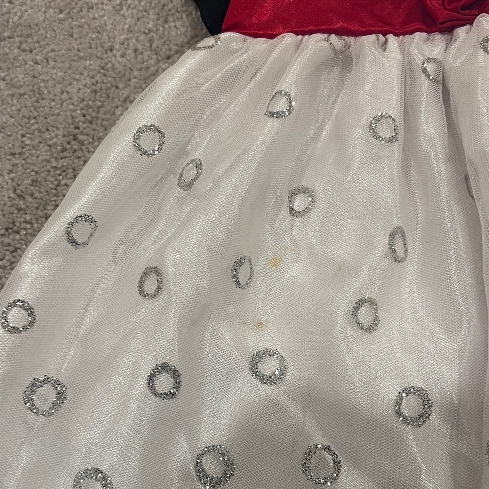Great🎉 Condition ‘American Princess’ Black and White Dress with Red Accent, 2T - Picture 6 of 7